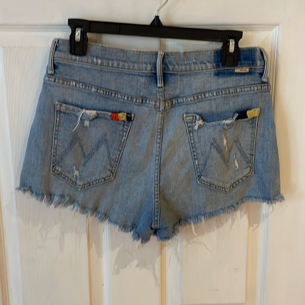 Mother jeans distressed Light Blue Denim Shorts - Picture 11 of 11